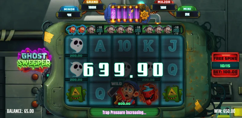 Ghost Sweeper - Big win in Free Spins series with multiplier